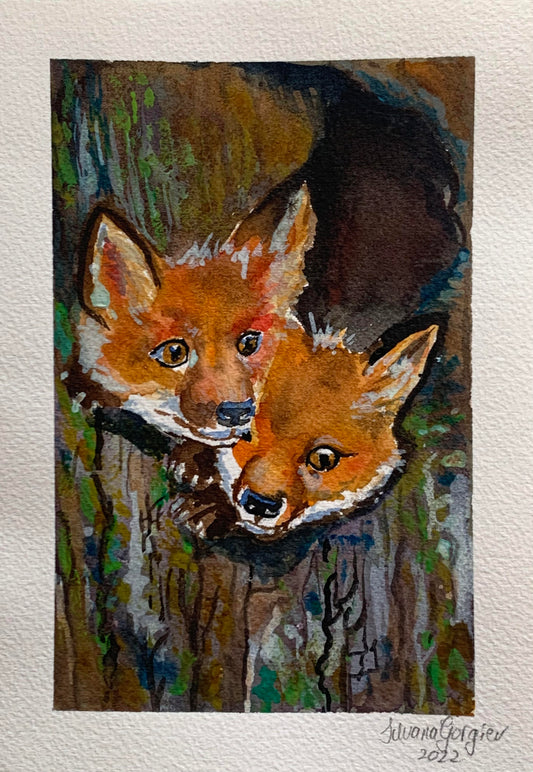 "Two Foxes" by Silvana Gorgiev